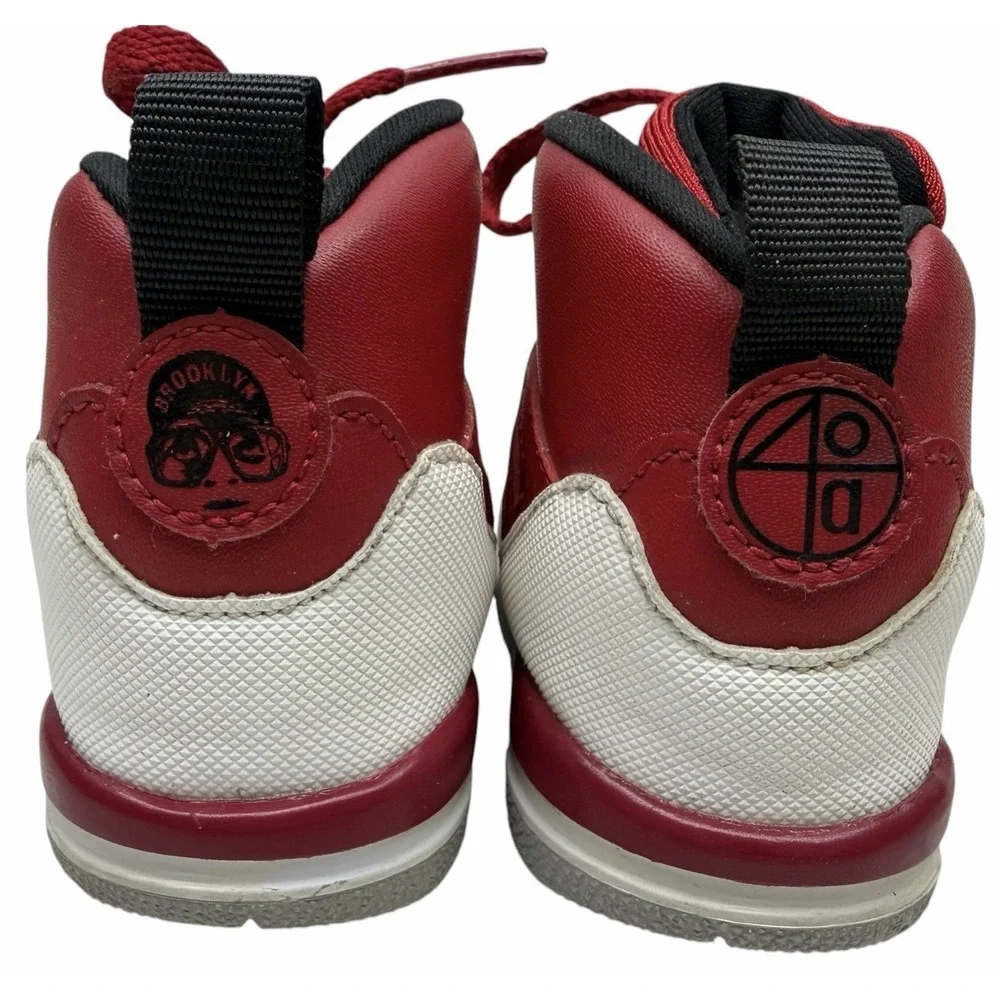Nike Jordan Toddler Red White High Top Sneakers Shoes Kids Size 4C Used